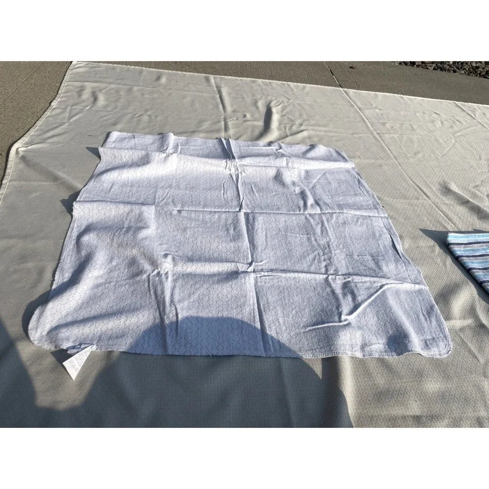 Lot Of 5 Cotton Muslin Baby Infant Swaddle Blankets Gerber Garanimals Stripes